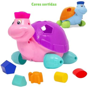Imagem de Brinquedo Didático Tortuga Tartaruga com Peças de Encaixe Baby Land Cardoso Toys