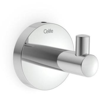 Imagem de Kit com 3 Cabide N. City Cromado Design Moderno Cinza Celite