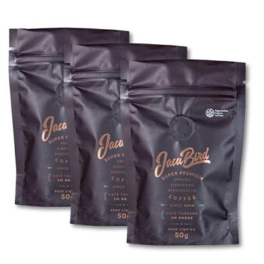 Imagem de Café em grãos Jacu Bird Organico Camocim Kit 3 Packs 50g