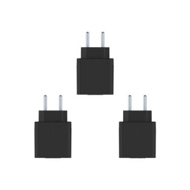 Imagem de Kit C/3 - Plug Protetor De Tensao Qualitronix 2 Polos 10A.