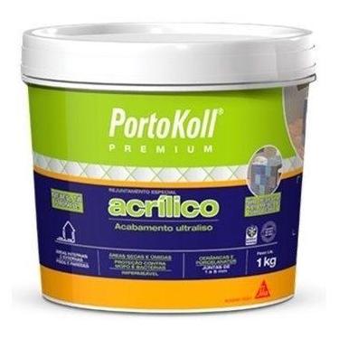 Imagem de Rejunte Acrílico Premium Portokoll 1 Kg Cinza Artico