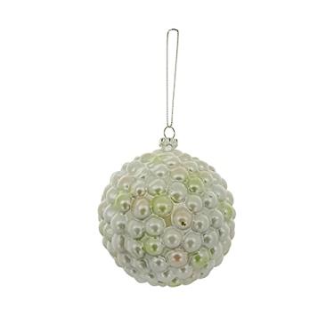 Imagem de Magizi by Tuut Bola de Natal Perolada Enfeite de Natal, Dourado, 10cm