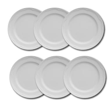 Imagem de Conjunto de Pratos de Sobremesa Germer Cottage em Porcelana 20,5 cm – 6 Peças
