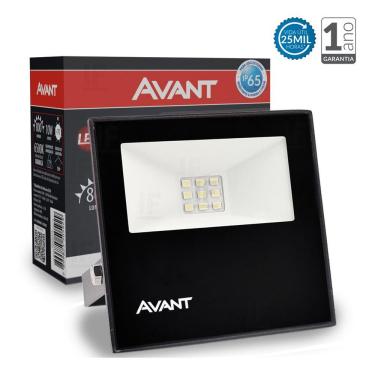 Imagem de Refletor Led 10w Bivolt Branco Frio 6500k Avant