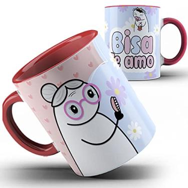 Imagem de Caneca vermelha Flork Vovó Bisa te amo