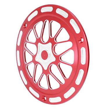 Imagem de Aramox Capa de motor de motocicleta para Sprint, capa protetora de ventilador de motor de motocicleta de substituição de liga de alumínio (vermelho))