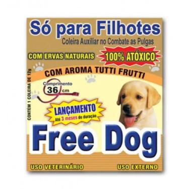 Imagem de Coleira Preventiva Anti Pulgas Para Cães Filhotes - Free Dog - Freedog
