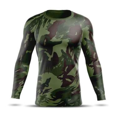 Imagem de Camiseta Térmica Segunda Pele Ad Store Dry Fit Camuflado Exército