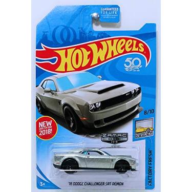 Imagem de Hot Wheels 2018 Walmart Exclusive Factory Fresh 8/10 - Dodge Challenger SRT Demon (Zamac)