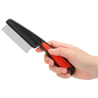 Imagem de Pente de Piolhos, Pente de Cabelo Profissional para Remoção de Piolhos, Pente de Dente Fino de Aço Inoxidável, Pente de Piolhos para Animais de Estimação, Cachorro, Gato, Cabelo Longo/curto