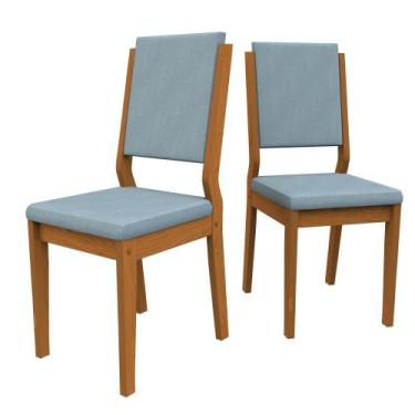 Imagem de Kit 2 Cadeiras Para Mesa De Jantar Carol Ype/Azul New Ceval