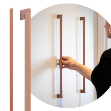 Imagem de Puxador Linea Alumínio Porta Armário Slim Alça Grande 512mm (Cobre Fosco)