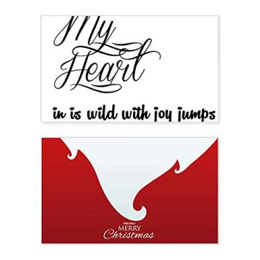 Imagem de Famous Poetry Citação My Heart Joy Holiday Merry Christmas Congrats Card Christmas Letter Message