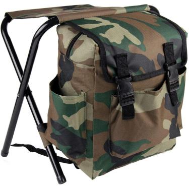 Imagem de GQYYS Cadeira dobrável para acampamento, mochila portátil à prova d'água, banquinho de pescar, ultraleve e impermeável para uso ao ar livre