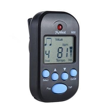 Imagem de Moochy Professional Clip em Digital Beat Tempo Metronome LCD Screen Lightweight & Mini para violino Guitar Bass Musical Instrument Black