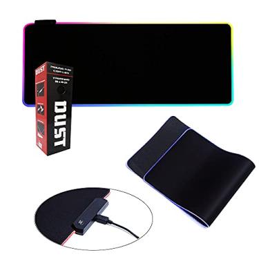 Imagem de Mousepad gamer led rgb 7 cores Tamanho grande 80 30cm Dust