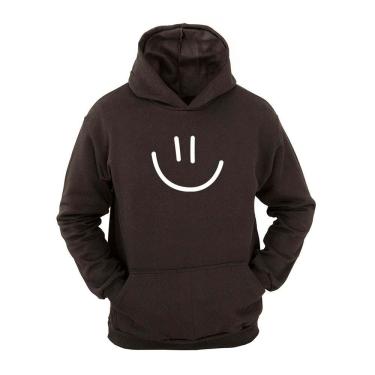 Imagem de Moletom Menino Canguru Capuz Estampa Smiley Inverno Moda