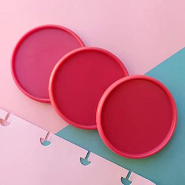 Imagem de Kit 12 Discos GG 45mm de Caderno Infinito Sistema Inteligente Amor Infinito Cadernos - Liso - Rosa Glitter