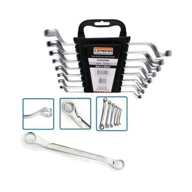 Imagem de Jogo de Chave Estrela Cromada 6 a 22mm 8 Peças - Starfer