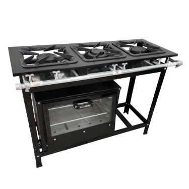 Imagem de Fogão 3 Bocas Cefaz com Forno Linha Gold Baixa Pressão CFZG-122