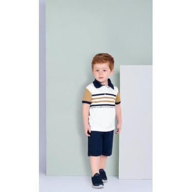 Imagem de Conjunto Infantil Camiseta Polo + Bermuda Milon 15081