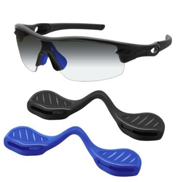 Imagem de Mryok Nosepiece Nosepiece Nosepiece para óculos de sol Oakley Radar Path EV RadarLock ajuste asiático - azul e preto