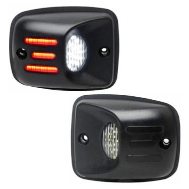 Imagem de Yankok Luzes LED para placa de licença para Tacoma 1995-2004 1ª geração N140 N150 N160 N170 N190 Todos os modelos Pickup 6500K Xenon branco com tubo vermelho triplo conjunto de lâmpada 2 unidades