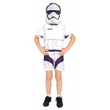 Imagem de Fantasia Star Wars Infantil Stormtrooper Curta Com Máscara