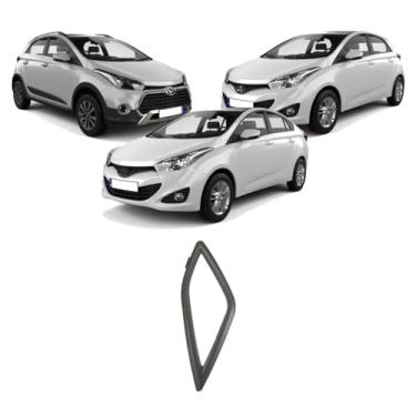 Imagem de Moldura Aro Difusor Ar Central Hb20 Hb20s Hb20x Cinza Esquerdo