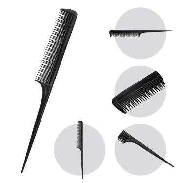 Imagem de Pente de Cabelo Barbeiro Cabo Fino Dompel