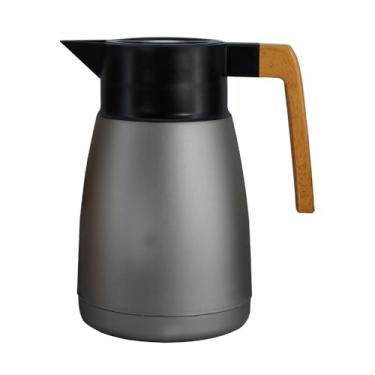 Imagem de Garrafa Térmica Coffeeshop em Plástico 1L L20,5xP14xA23cm Cinza Metálico Dynasty - Full Fit