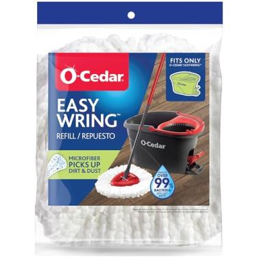 Imagem de O-Cedar Recarga de microfibra EasyWring Spin Mop, embalagem branca pode variar