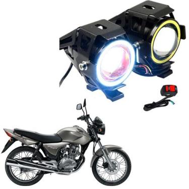 Imagem de Kit Led Farol Milha Moto Honda CG 150 TITAN ESD 2004 2005 2006 2007 20