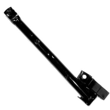 Imagem de Cavalete Lateral Cromo Forte Alongado Com Borracha Moto Cg 125, PRETO,