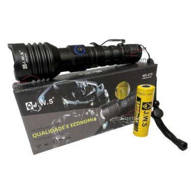 Imagem de Lanterna Tática Longo Alcance Led V3 500 Metros Foco Redondo - JWS