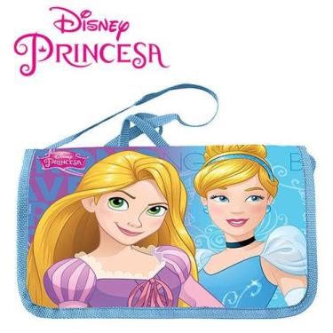 Imagem de Bolsa de Vinil Infantil Retangular Princesas 24X15cm - Tasco