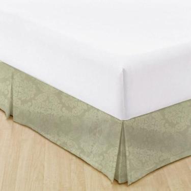 Imagem de Saia Para Cama Box Casal Jacquard Admirare, Champagne