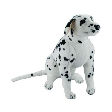 Imagem de Cachorro Dálmata Realista Sentado 52cm - Pelúcia - Fofy Toys