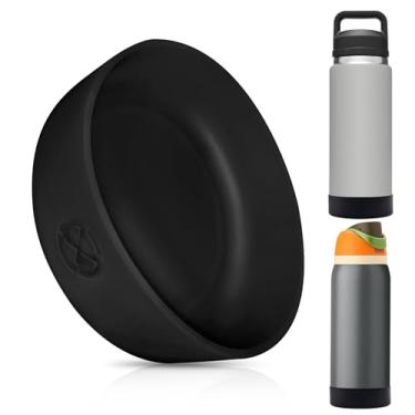 Imagem de One MissionX Protetor de Silicone Bota Manga para Yeti 91,44 g Garrafas de Água Rambler, Capa Antiderrapante, Sem BPA, Preto, Fits 36 oz Bottle