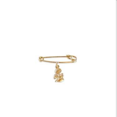 Imagem de Alfinete de Ouro 18k Com Pingente Anjo Da Guarda - Golden Maison Joias