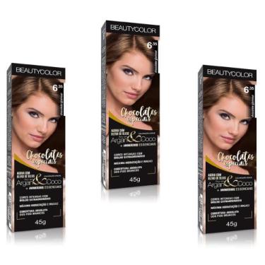 Imagem de Beauty Color Tintura 7.0 LOURO ESCURO 45gr (03 Unidades) Cores Normais