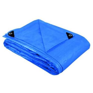 Imagem de Lona Reforçada Azul 3x3 metros 180 GR 200 MICRAS Com Ilhos - Ajax