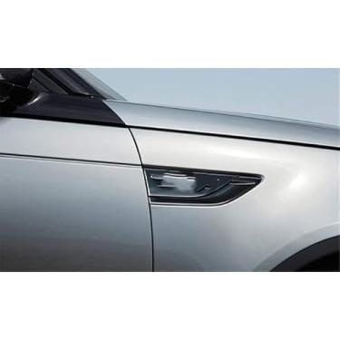 Imagem de 2 peças de guarnições de saída de ar lateral da porta ABS preta para Land Rover Discovery 5 L462 2017 2018 2019 2020