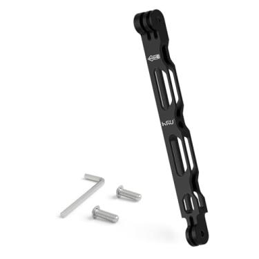 Imagem de HSU Braço de extensão para GoPro, suporte de haste de alumínio, suporte de braço de extensão para GoPro Hero 13/12/11/10/9/8/7/6/5 preto, DJI Osmo Action e mais (16,5 cm)