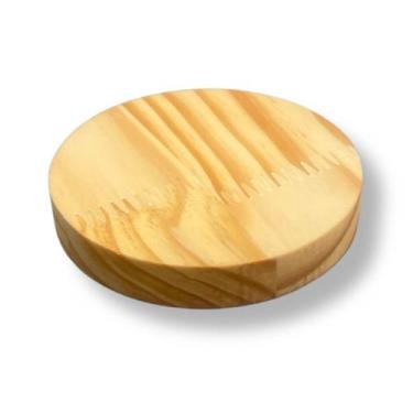 Imagem de Porta Copo Madeira Pinus 10Cm Descanso Mesa e Bar - Brasa Store