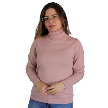 Imagem de Suéter Tricot Gola Alta Feminino Facinelli 650946, Lavanda, M