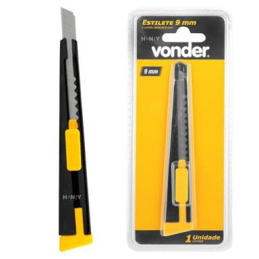 Imagem de Estilete 9mm Profissional Estreito Lâmina de Precisão - Vonder