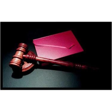 Imagem de Quadro Decorativo Direito Advogados Martelo Livro Lei Escritórios Quar