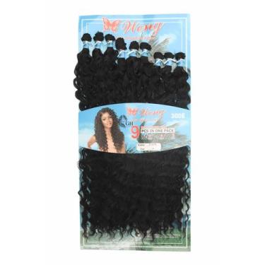 Imagem de Cabelo Organico Cacheado Em Tela Para Mega Hair -Fibra Sem Brilho 65Cm