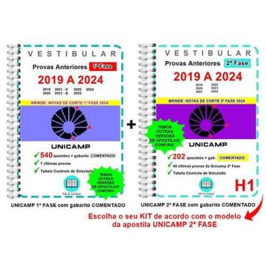 Imagem de Unicamp 1ª e 2ª Fase Provas 2019 a 2024 Gabarito Comentado - Sala Do E